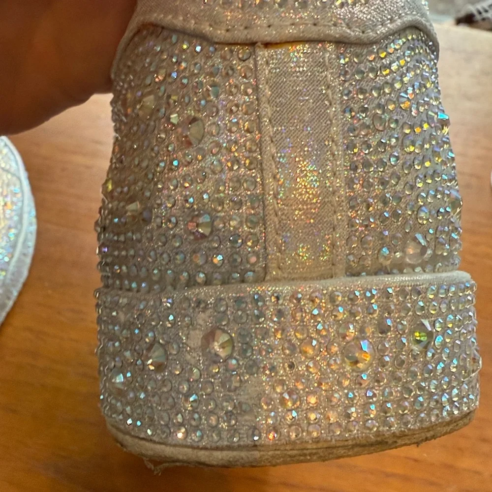 INC Lola Silver Rhinestone Sneakers - Picture 8 of 10